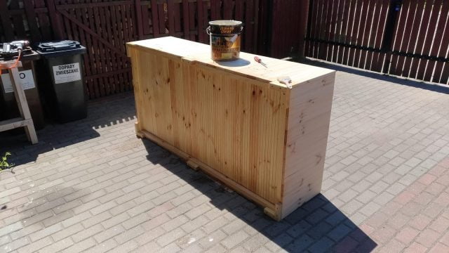 Wielka donica ogrodowa 200 cm x 100 cm x 50 cm