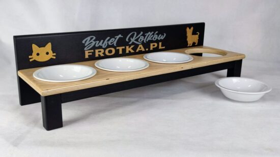 Kreator Bufetu dla dwóch kotów na 4 ceramiczne