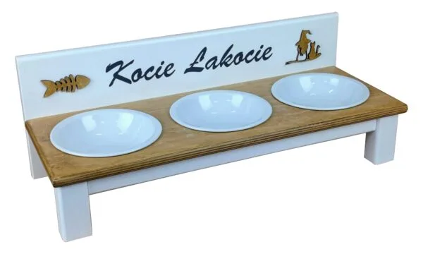 Bufet kota Biały + 3 miski Ceramiczne 300 ml. - obrazek 11