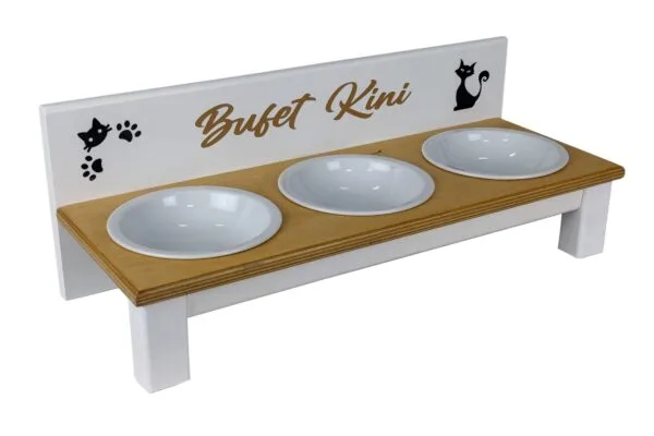 Bufet kota Biały + 3 miski Ceramiczne 300 ml. - obrazek 10