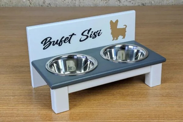 Bufet dla kota 2 miski stalowe 220 ml. - obrazek 20