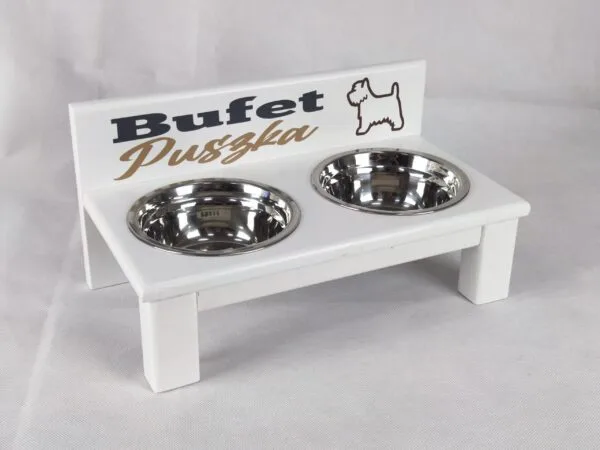 Bufet dla kota 2 miski stalowe 220 ml. - obrazek 17