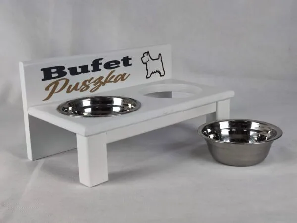 Bufet dla kota 2 miski stalowe 220 ml. - obrazek 16