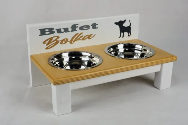 Bufet dla kota 2 miski stalowe 220 ml. - obrazek 13