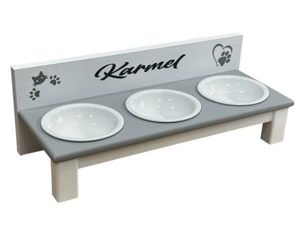 Bufet kota z szarym blatem. Miski ceramiczne 3×300 lub 400 ml. - obrazek 10